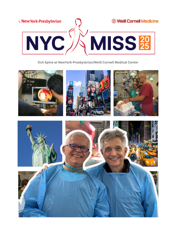 19th New York City MIS, Endoscopy, Robotics, 3D Navigation, Augmented Reality, VR, and AI Spine Symposium (Case-Based and Hands-On) Banner